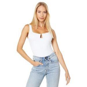 Abercrombie Ponte Triangle Notch Bodysuit